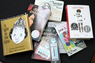 A selection of books that have been banned